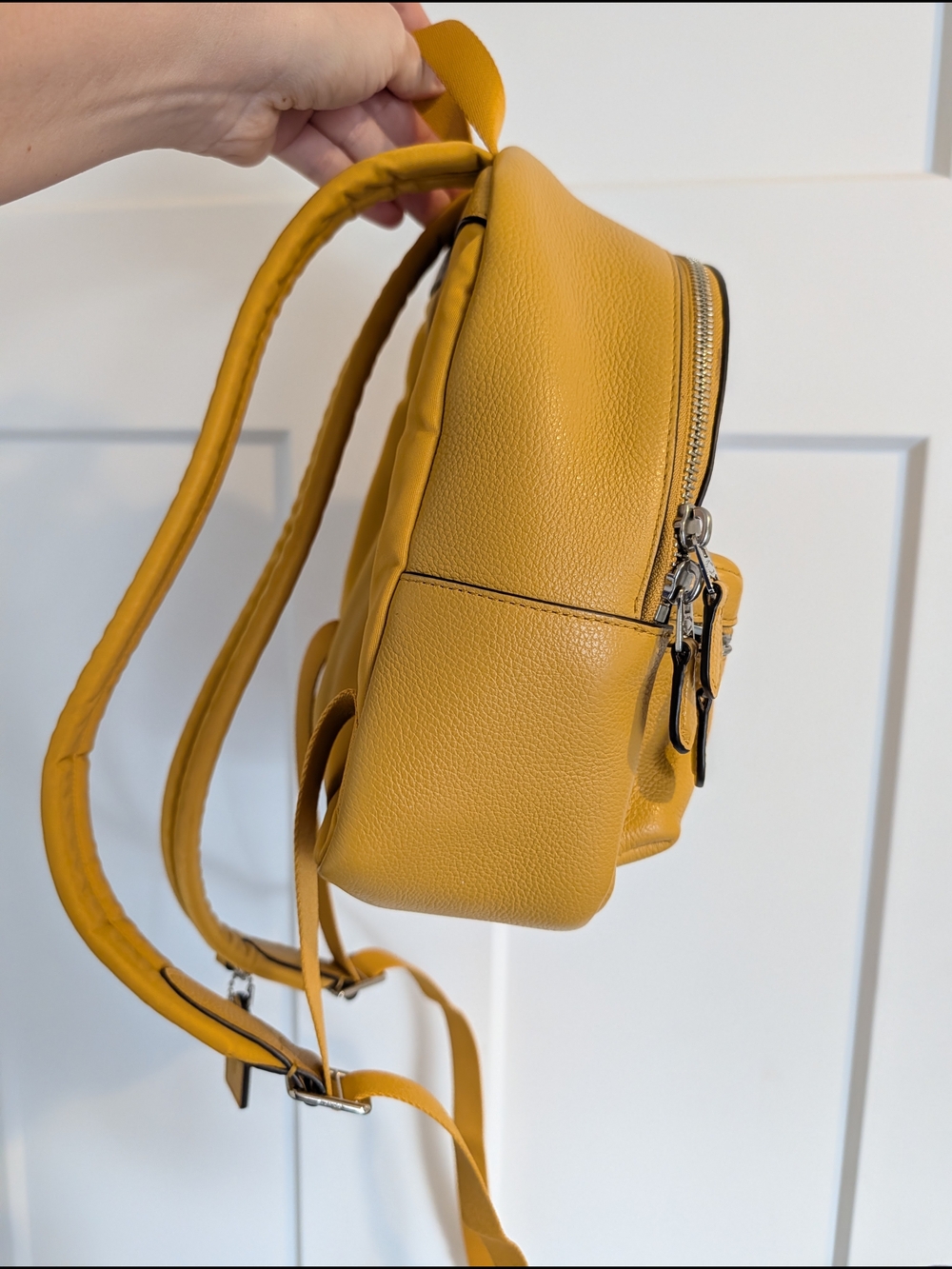 Coach Yellow Leather Mini Backpack - Picture 3 of 15